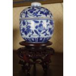 CHINESE BLUE AND WHITE BOWL