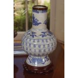 PAIR CHINESE BLUE AND WHITE VASES