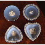 GROUP OF 5 WEDGEWOOD JASPERWARE PLAQUES