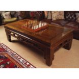 LARGE CHINESE ELMWOOD COFFEE TABLE