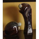 2 ABSTRACT CERAMIC FIGURES