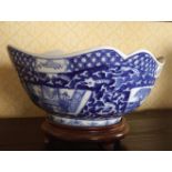 CHINESE BLUE AND WHITE BOWL