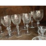 19 WATERFORD CRYSTAL WINE GLASSES