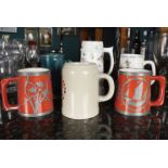 6 ASSORTED CERAMIC MUGS