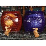 2 CERAMIC SPIRIT BARRELS