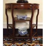 PAIR CHINESE HARDWOOD CONSOLE TABLES