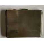 STERLING SILVER ENGINE TURNED CIGARETTE CASE