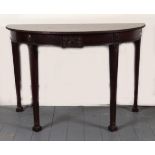 PAIR OF EDWARDIAN MAHOGANY CONSOLE TABLES