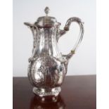 18TH-CENTURY RUSSIAN STERLING SILVER COFFEE POT