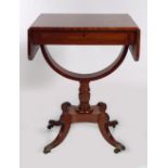 REGENCY MAHOGANY LAMP TABLE