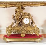 19TH-CENTURY FRENCH ORMOLU MANTLE CLOCK