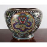 CHINESE QING CLOISONNE JARDINIERE