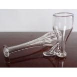 18TH-CENTURY GLASS STIRRUP CUP