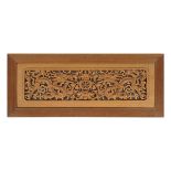 CHINESE CARVED WOODEN PANEL