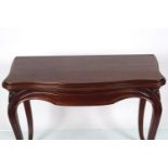 19TH-CENTURY ROSEWOOD CARD TABLE