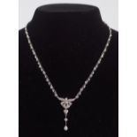 18 CT GOLD DIAMOND PENDANT NECKLACE