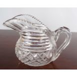 IRISH REGENCY PERIOD CUT GLASS CREAM JUG