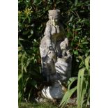 MOULDED STONE GARDEN SCULPTURE