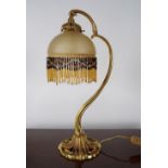 ART DECO STYLE BRASS TABLE LAMP