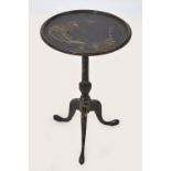 19TH-CENTURY ORIENTAL LACQUERED TABLE