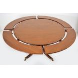 REGENCY STYLE MAHOGANY JUPE DINING TABLE