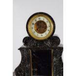 19TH-CENTURY MARBLE MANTLE CLOCK