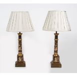 PAIR OF TOLEWARE TABLE LAMPS