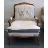 LOUIS XV STYLE BERGERE ARMCHAIR