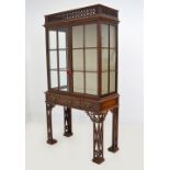 19TH-CENTURY CHINESE CHIPPENDALE DISPLAY CABINET