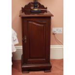 EDWARDIAN MAHOGANY BEDSIDE LOCKER