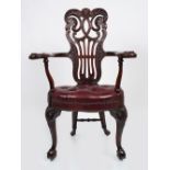 DUBLIN CHIPPENDALE ELBOW CHAIR