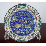 19TH-CENTURY IZNIK POTTERY DISH