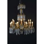 19TH-CENTURY FRENCH ORMOLU AND CRYSTAL CHANDELIER