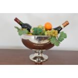 LARGE SILVER PLATED WINE COOLER
