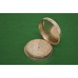 CASED SILVER POCKET BAROMETER