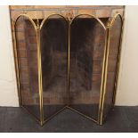 4 FOLD BRASS FIRE SCREEN