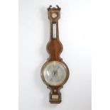 LARGE 19TH-CENTURY ROSEWOOD BAROMETER