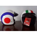 PAIR OF MOTORBIKE HELMETS