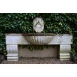 LARGE MARBLE GARDEN WALL FOUNTAIN