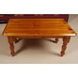 PAIR OF PINE COFFEE TABLES
