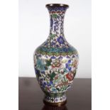 19TH-CENTURY CHINESE CLOISONNE VASE