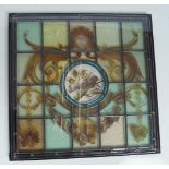 LEADED AND STAIN GLASS PANEL