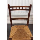 19TH-CENTURY MAHOGANY CHILD'S CHAIR