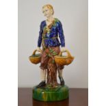 19TH-CENTURY MAJOLICA FIGURE