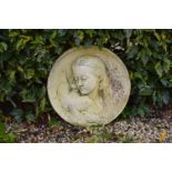 CIRCULAR GARDEN WALL PLAQUE