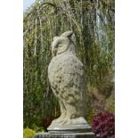 LARGE MOULDED STONE GARDEN SCULPTURE