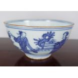 MING DYNASTY BLUE AND WHITE BOWL