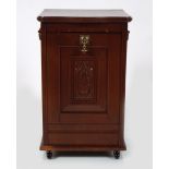 EDWARDIAN OAK COAL CABINET