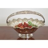 SILVER PLATED FRUIT BASKET