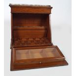 19TH-CENTURY OAK LIQUOR CABINET